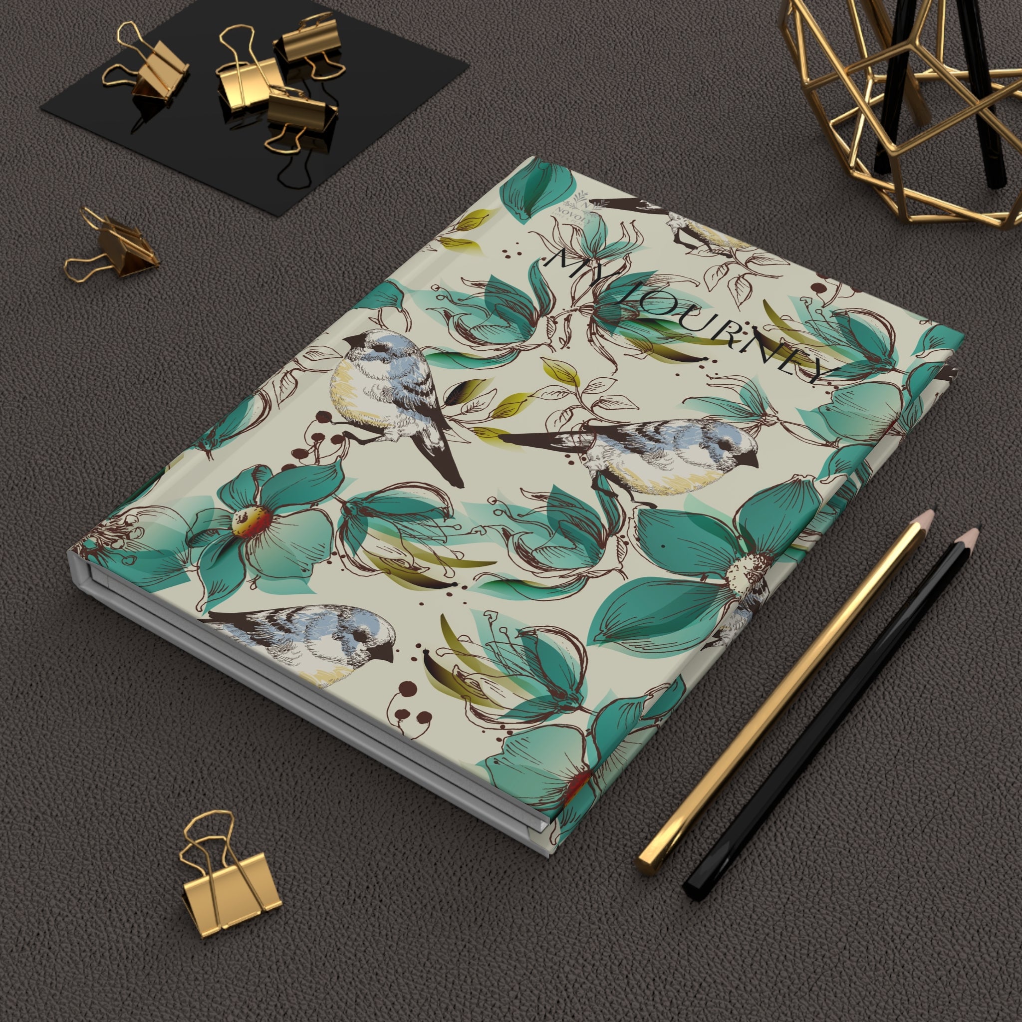 Novoly “My Journey” Hardcover Journal — Luxurious Matte Notebook