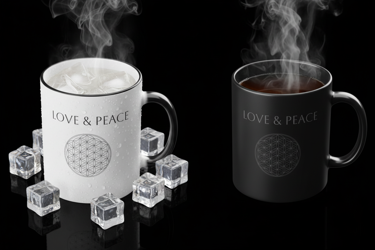 Mug Kalt vs. Heiß Vergleich